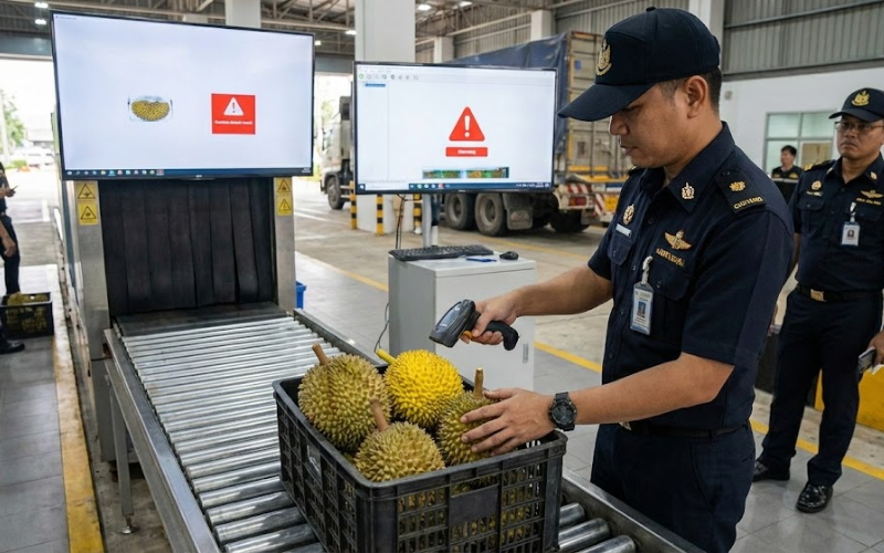  vàng ô trên sầu riêng