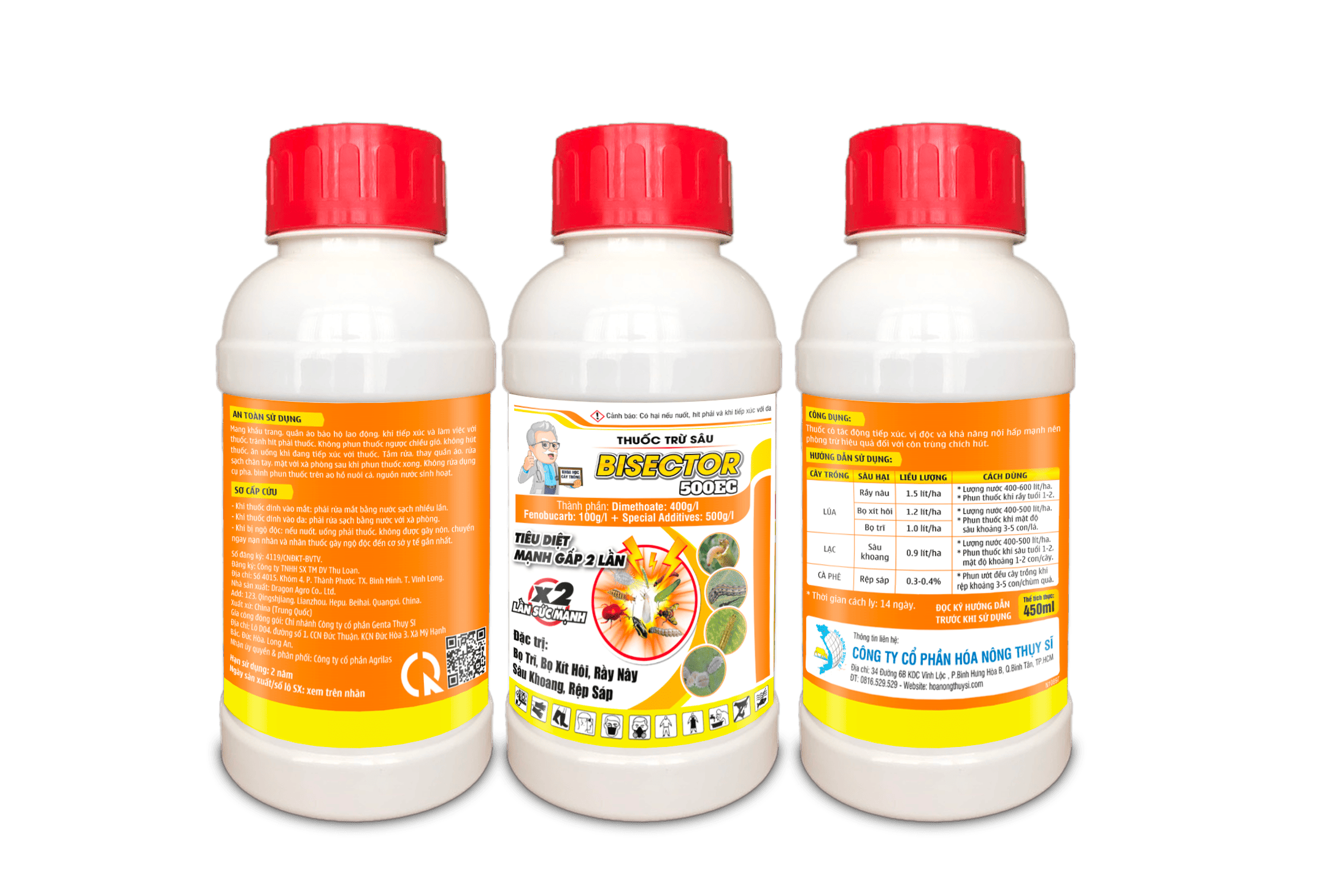 Thuốc Chứa Hoạt Chất Dimethoate 400g/l + Fenobucarb 100g/l