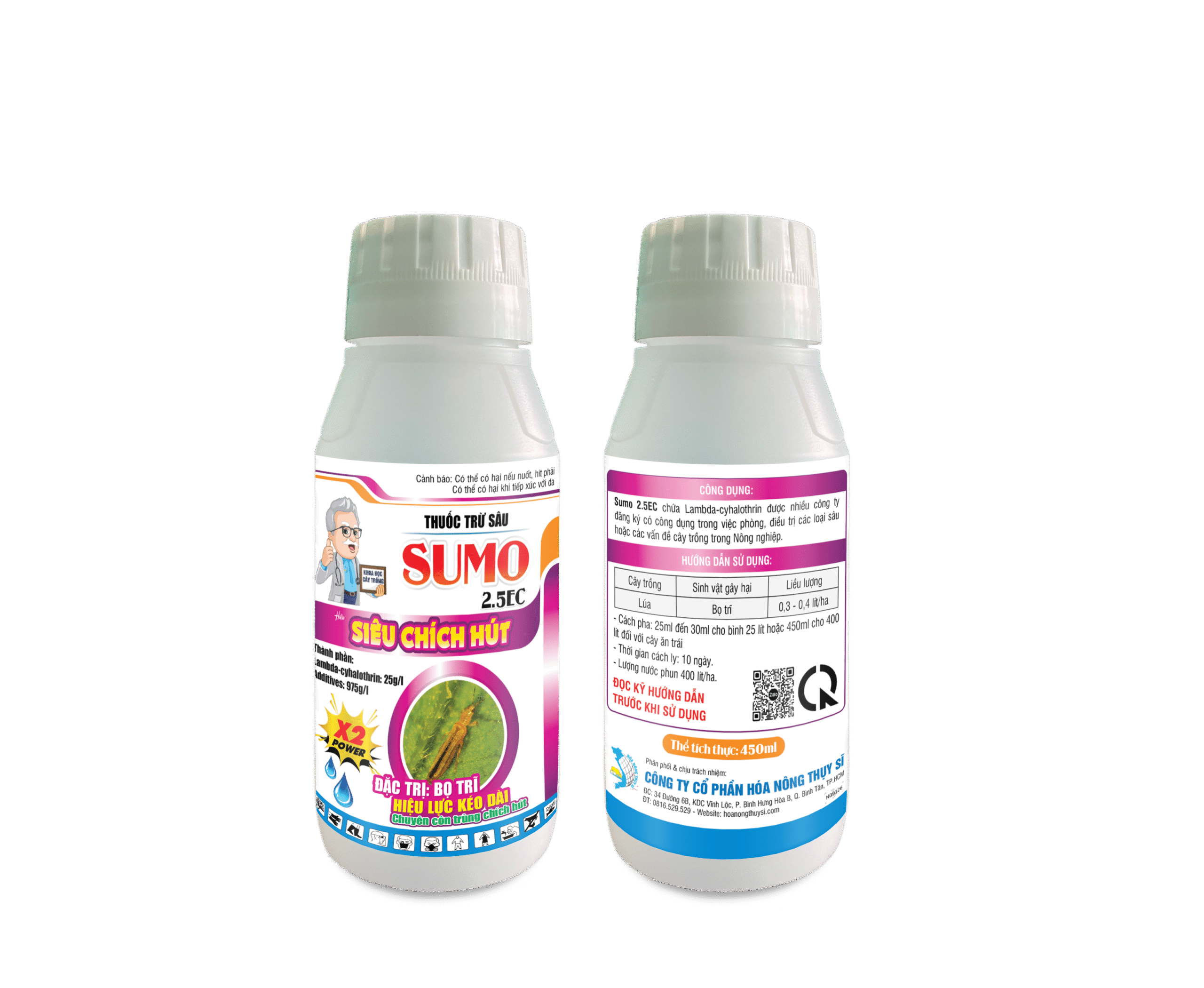 Thuốc chứa hoạt chất Lambda-cyhalothrin 25g/l