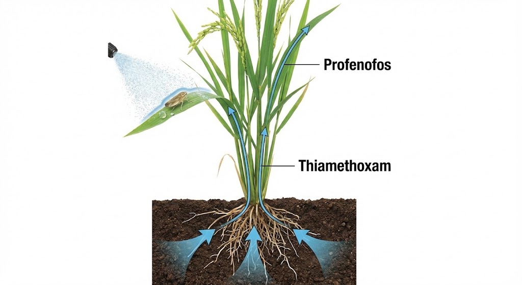 Thuốc Chứa Hoạt Chất Profenofos 450g/l + Thiamethoxam 100g/l