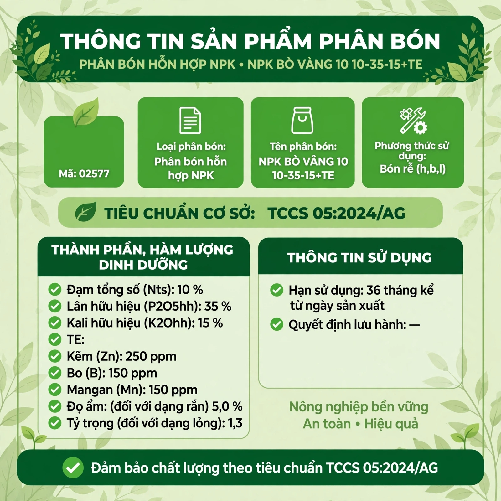 các loại phân bón NPK hỗn hợp bón rễ cho cây trồng
