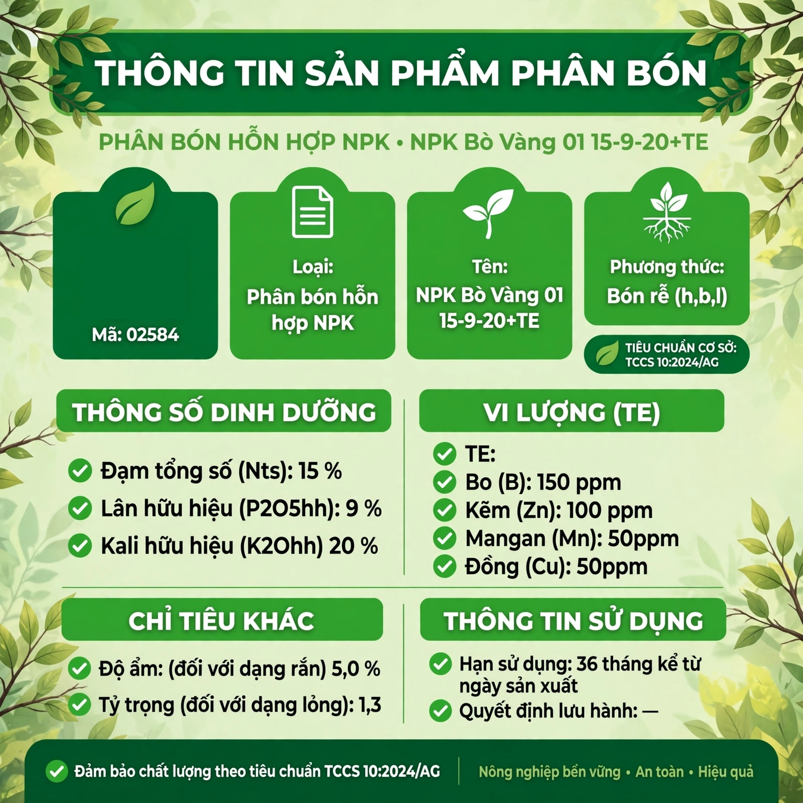 các loại phân bón NPK hỗn hợp bón rễ cho cây trồng
