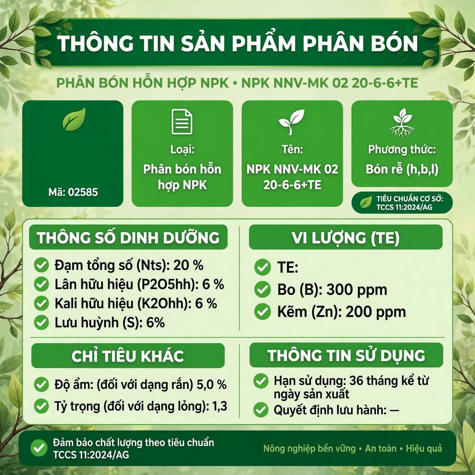 các loại phân bón NPK hỗn hợp bón rễ cho cây trồng