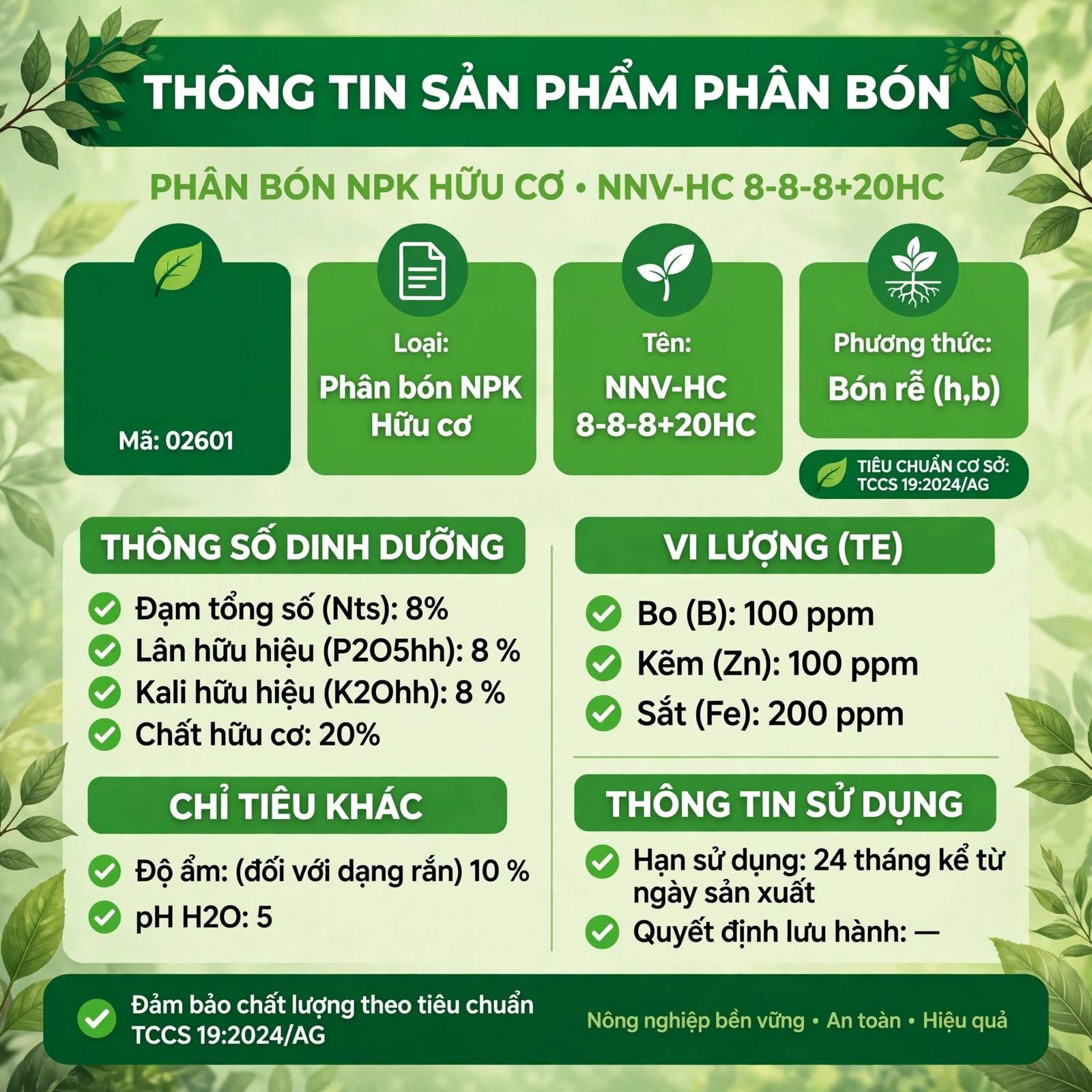 phân bón NPK bổ sung vi lượng TE