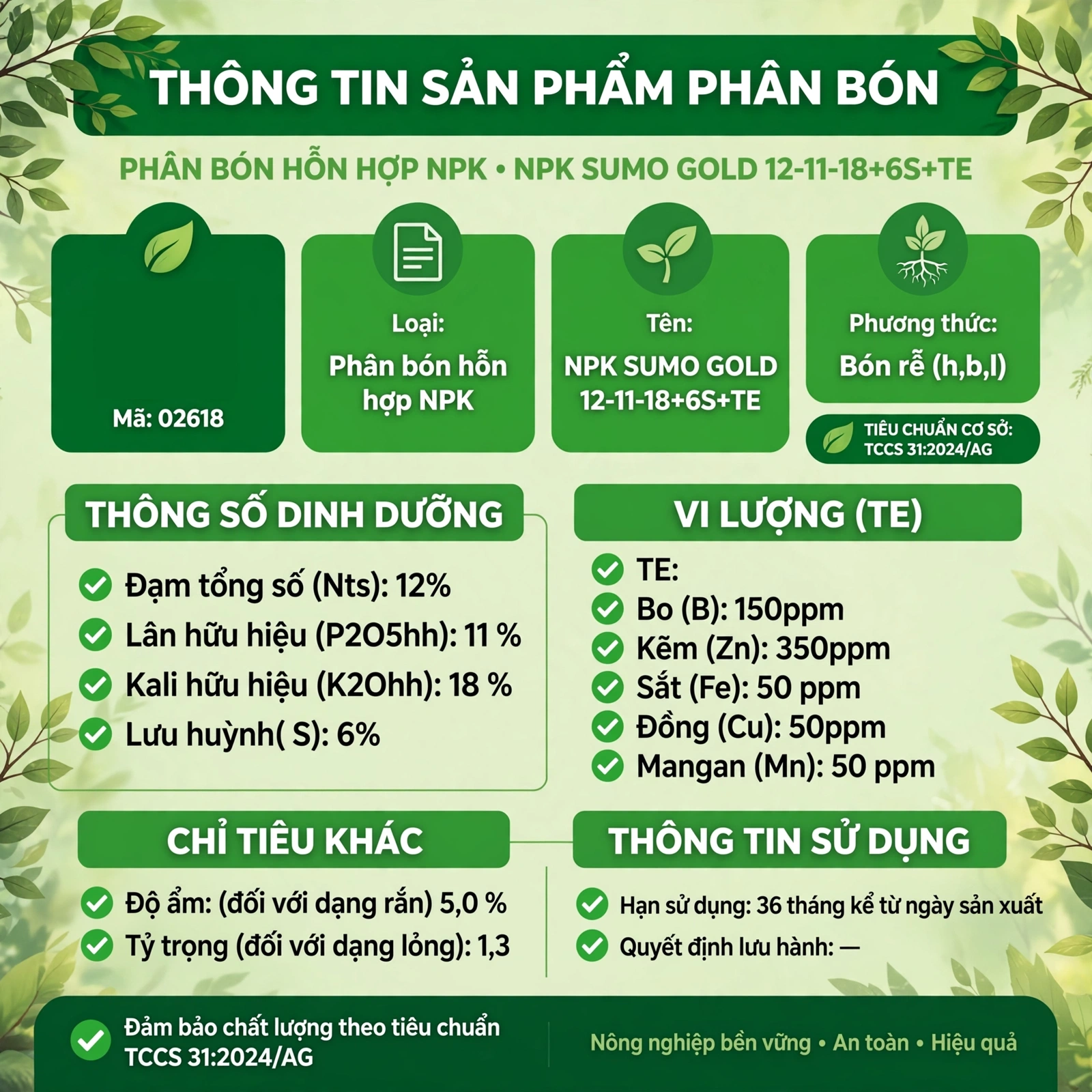 phân bón NP và PK chuyên dùng theo giai đoạn