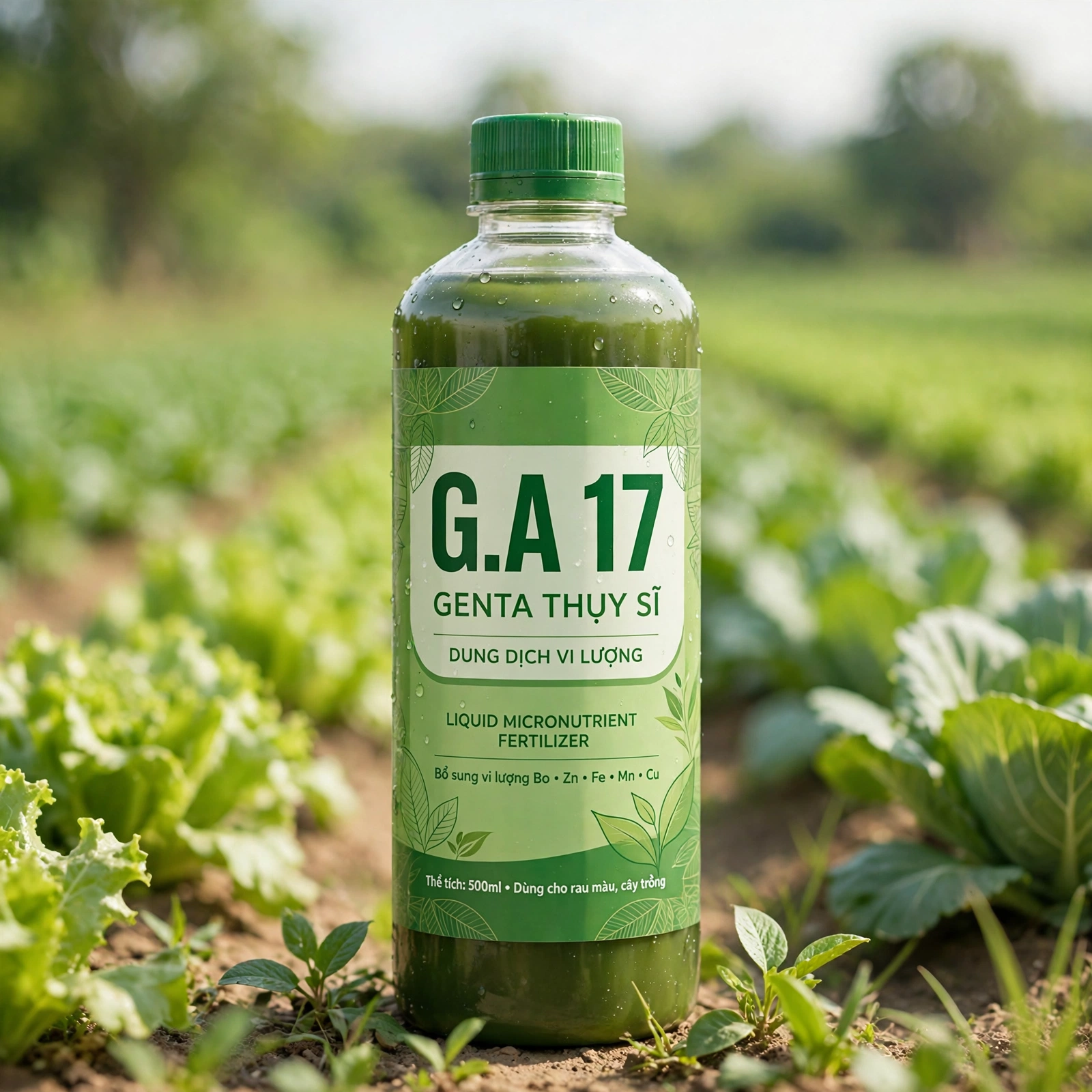 Chai phân bón vi lượng G.A 17 bổ sung đồng của Công ty Cổ phần Genta Thụy Sĩ